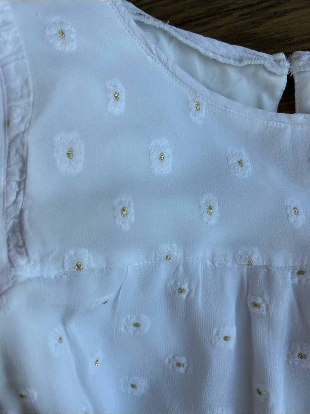 LOFT White Eyelet Sleeveless Top - Picture 4 of 7